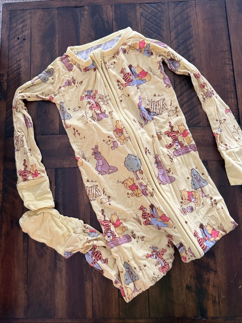 Little Sleepies Yellow Winnie the Pooh Print Pajama Set